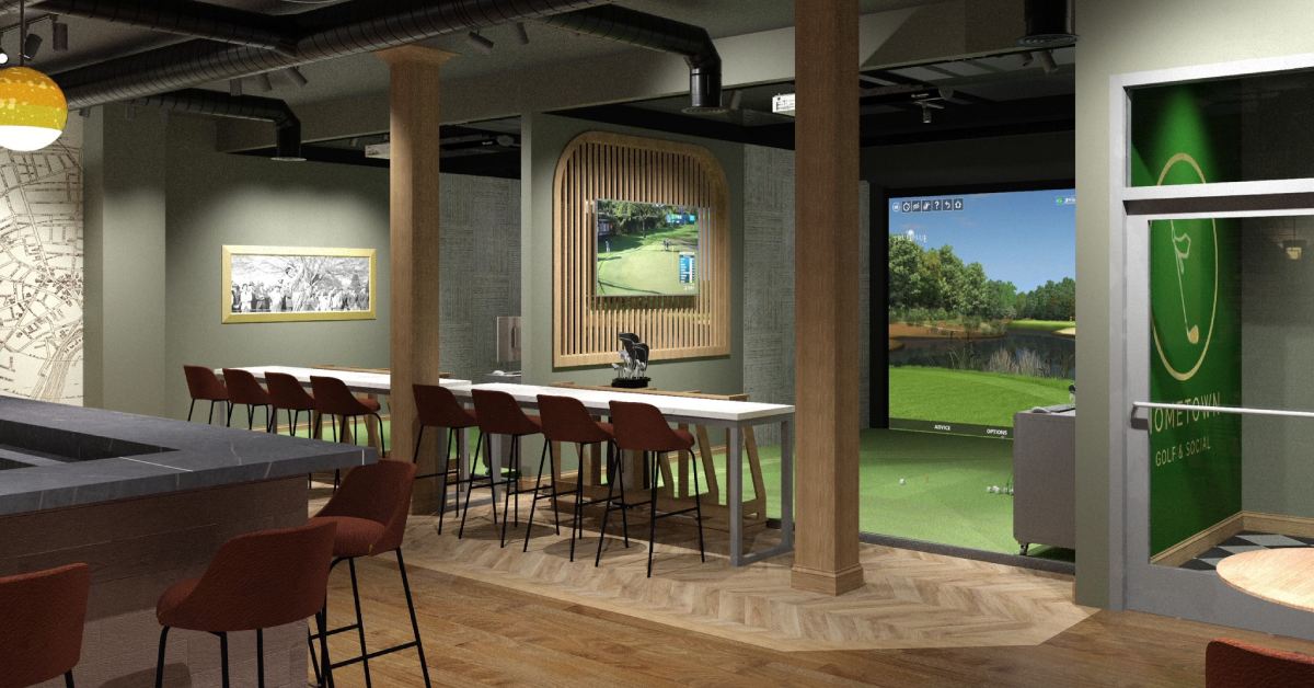 indoor golf room